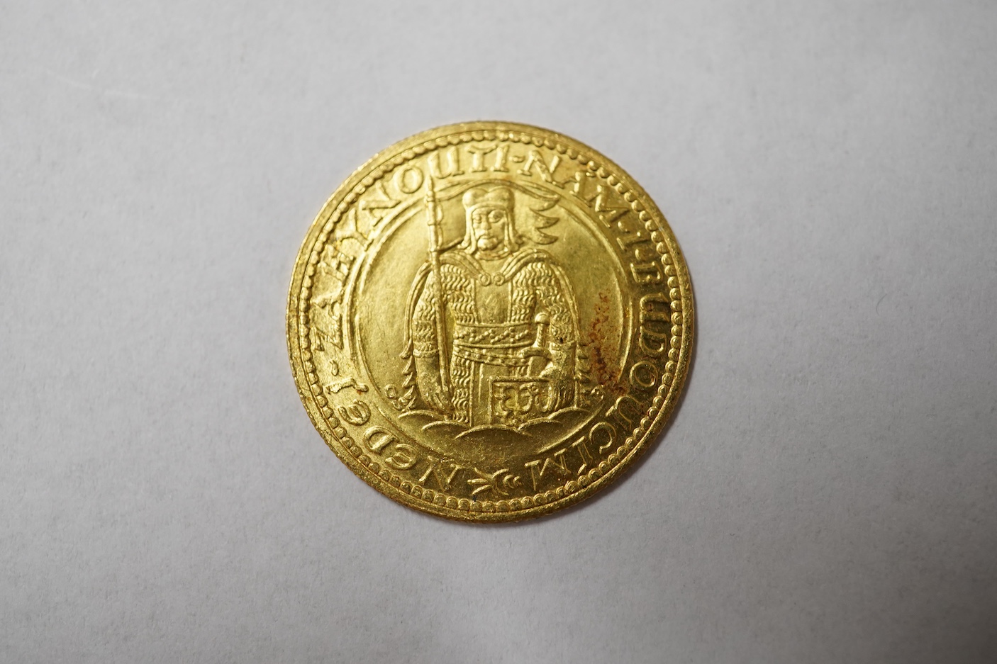 Gold coins, Czechoslovakia, gold dukat, 1930, about EF.